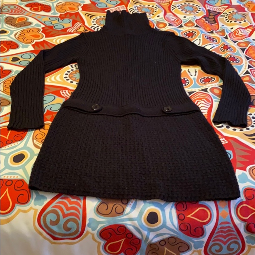 Turtle Neck Sweater Dress